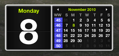 Customizing The Mac Dashboard Calendar Widget Caffeinated Bitstream